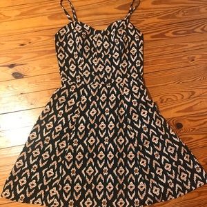 Fit and flare spaghetti strap dress